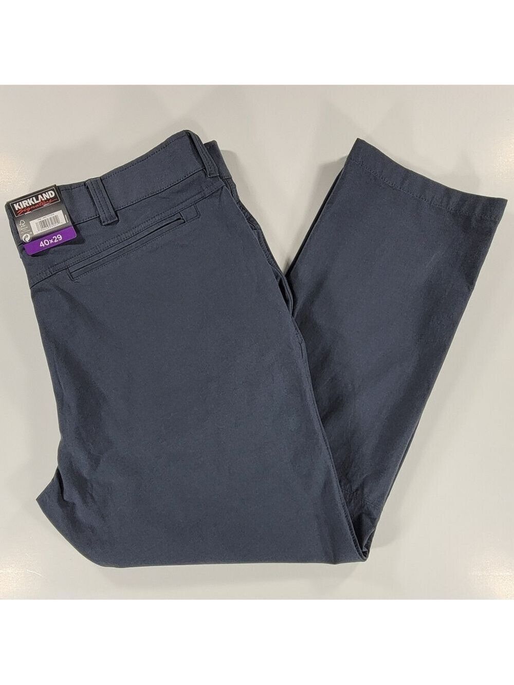 NEW Kirkland Signature Men's Stretch Tech Pant Drak Gray 40x29 Performance NWT